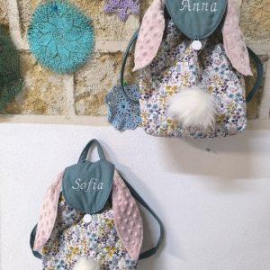 zaino asilo con orecchie coniglio