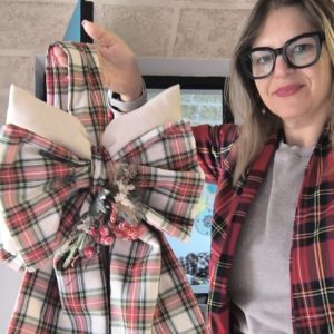 fiocco natalzio dietroporta a 2 fiocchi